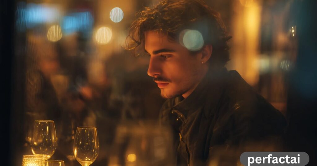 Dinner for One, Lost in Thoughts – A Quiet Night Inside the Restaurant Captured in Time