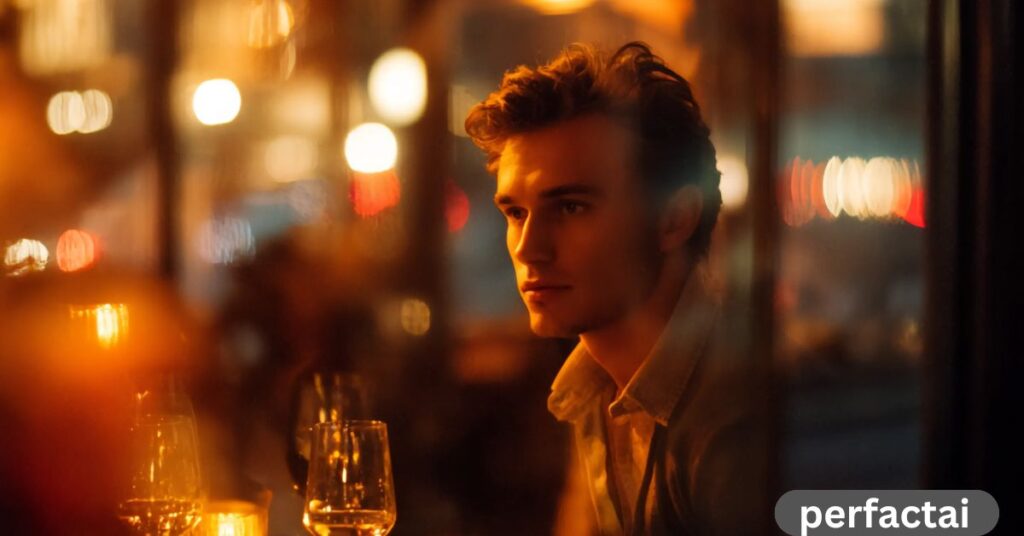 Dinner for One, Lost in Thoughts – A Quiet Night Inside the Restaurant Captured in Time