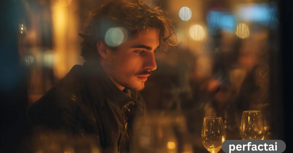 Dinner for One, Lost in Thoughts – A Quiet Night Inside the Restaurant Captured in Time